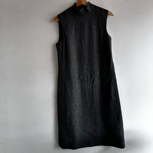 Women's Calvin Klein Gray Wool Sleeveless Dress Size 10